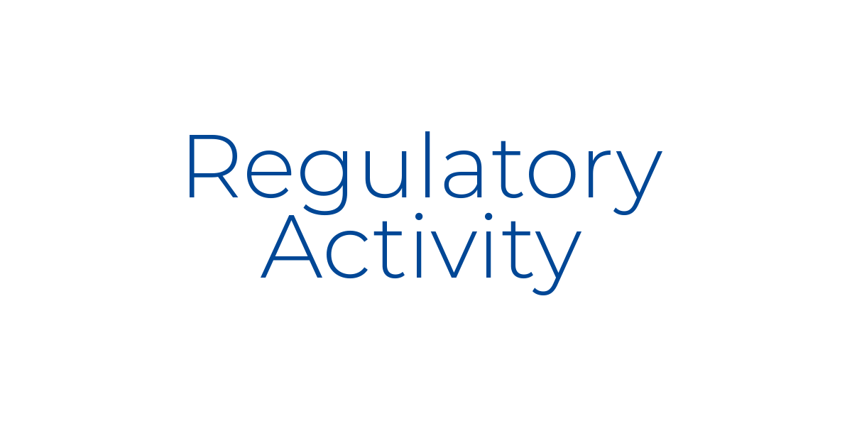 Regulatory Activity